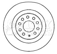 KEY PARTS Тормозной диск KBD4383